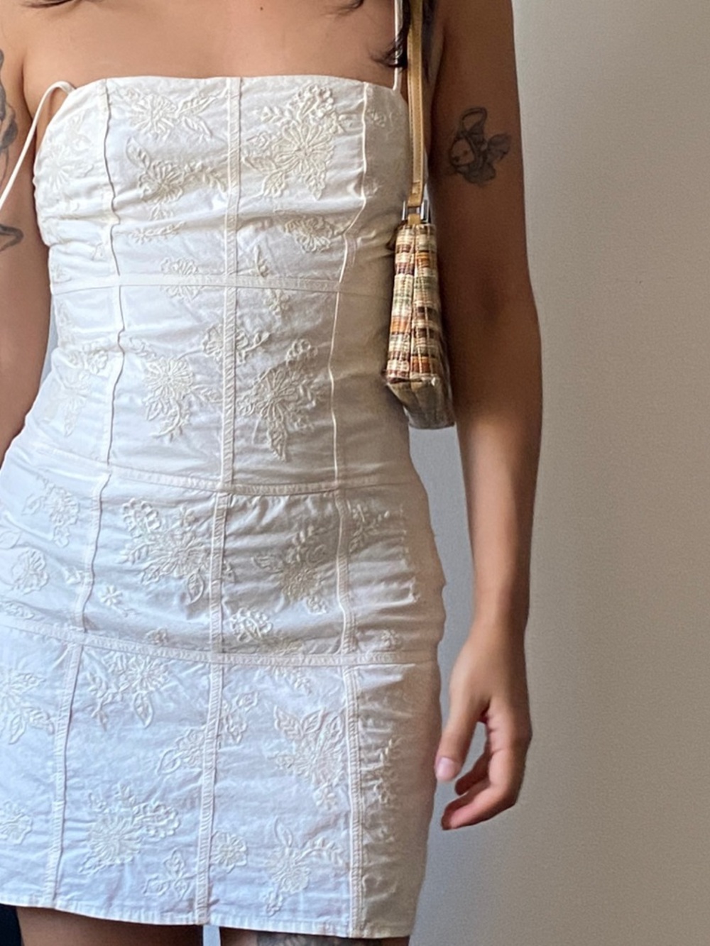 Elegant Mini Cream Dress